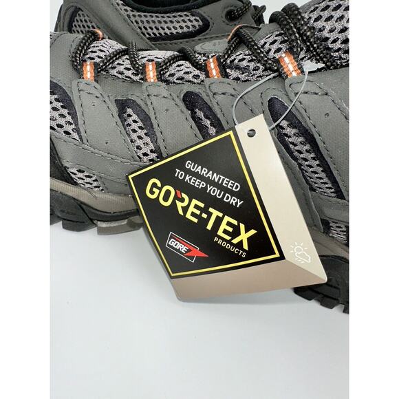 Merrell Hiking Shoes Gray Moab 2 GTX Vibram Goretex Leather J06039 Men’s Size 12 - Picture 10 of 12